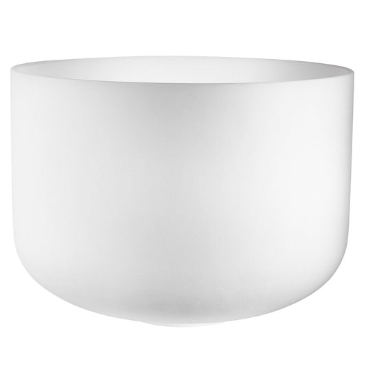 MEINL Sonic Energy White-Frosted Crystal Singing Bowl 16" - E3/Solarplexus Chakra/432 Hz at Luna Panther