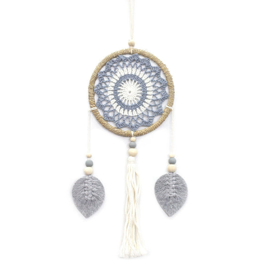 Polished Dream Catcher - Medium Grey Elemental Spirits featuring natural patterning and unique variations - Luna Panther