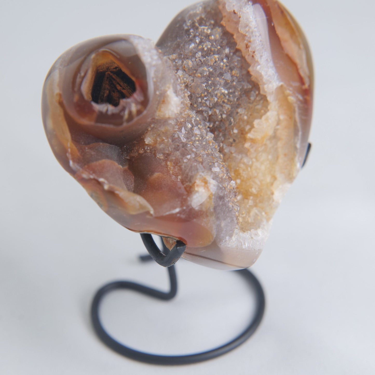Druzy Agate Heart – 201g - Luna Panther
