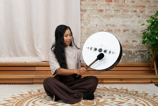 MEINL Sonic Energy Moon Phases Ritual Drum 16" - True Feel Synthetic Head detail view 2 at Luna Panther alternate view