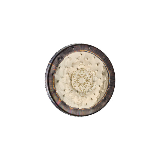 MEINL Sonic Energy 22" Soundscape Gong, Metatron’s Cube detail view 2 at Luna Panther alternate view