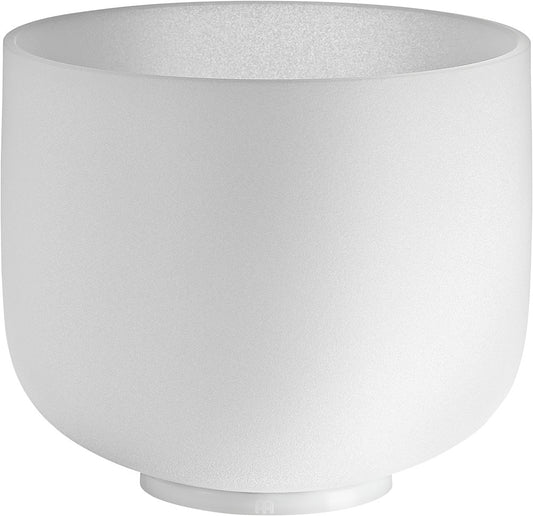 MEINL Sonic Energy White-Frosted Crystal Singing Bowl 8" - B4/Crown Chakra/432 Hz at Luna Panther