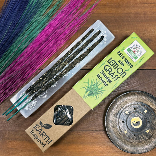 Earth Inspired Smudge Incense - Lemon Grass - Luna Panther