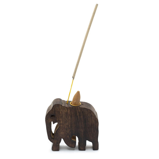 Elephant Incense Cone and Stick Holder - Luna Panther