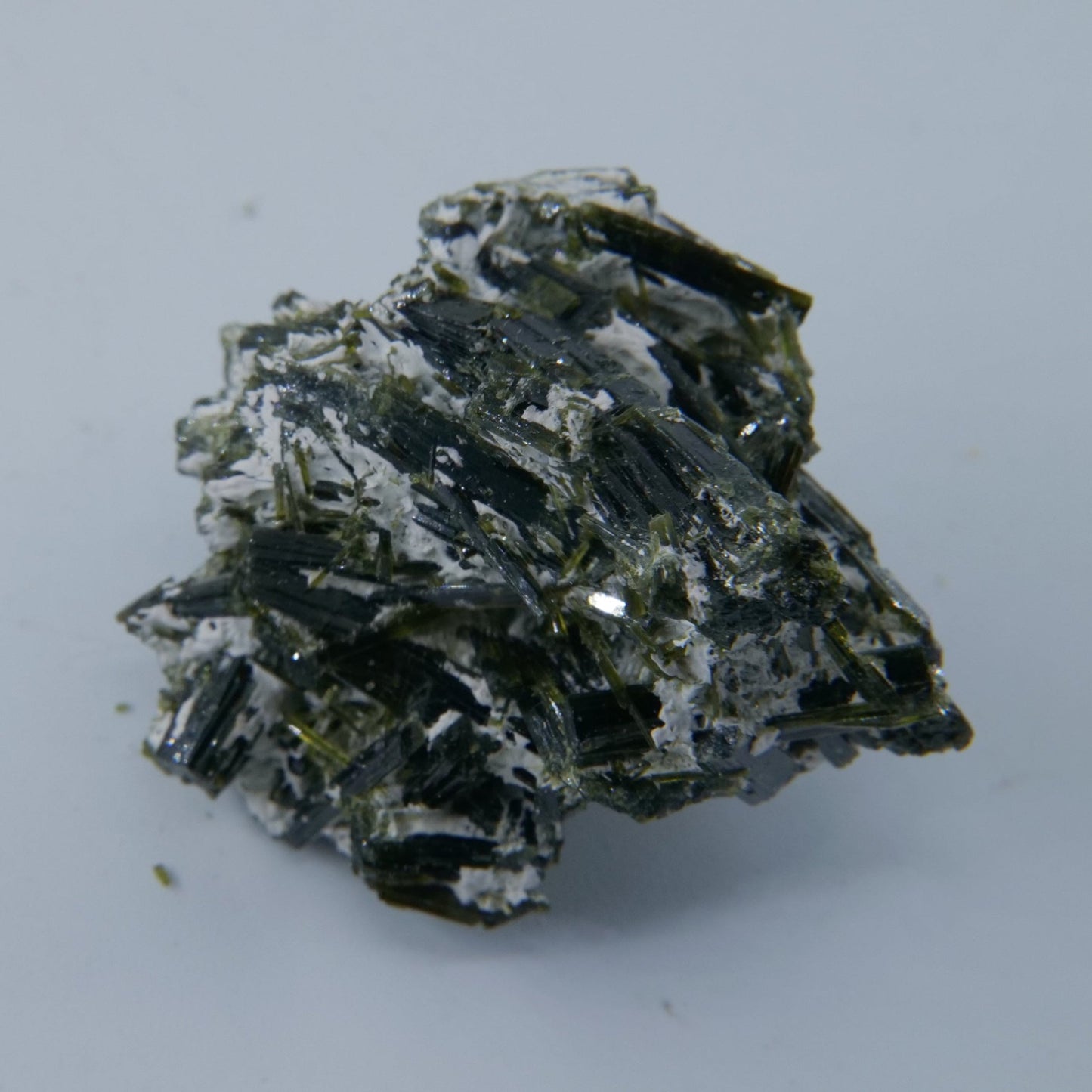 Epidote Specimen with Calcite Pakistan Grade A 35g - Luna Panther