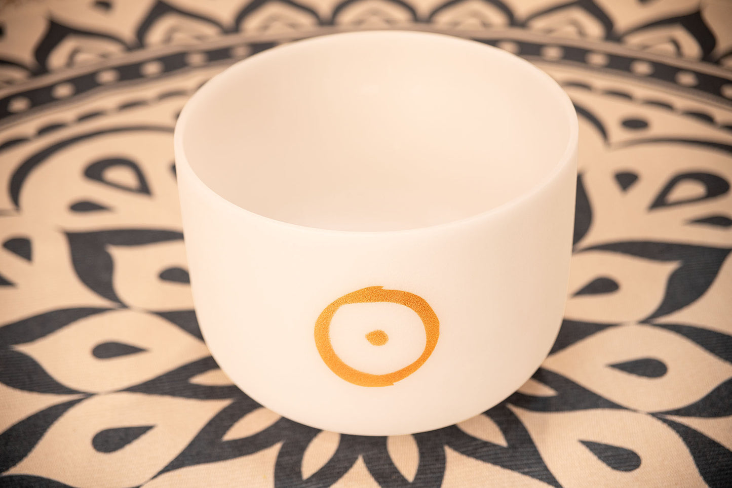 MEINL Sonic Energy Planetary Tuned Crystal Singing Bowl 12" - Sun/126.22 Hz detail view 5 at Luna Panther