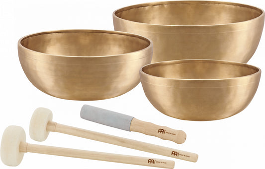MEINL Sonic Energy Energy Therapy Series Singing Bowl Set 6 pcs - 1400/1800/2200g + Mallets at Luna Panther
