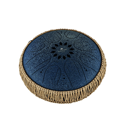 MEINL Sonic Energy Medium Octave Steel Tongue Drum 10" - C Minor/8 Notes/432 Hz - Navy Blue at Luna Panther
