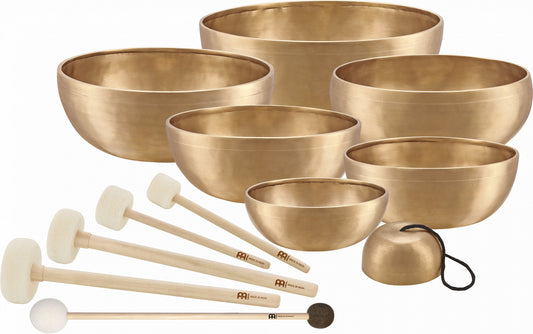 MEINL Sonic Energy Singing Bowl Chakra Set 12 pcs - 250/700/1000/1400/1500/1800/2200g + Mallets at Luna Panther