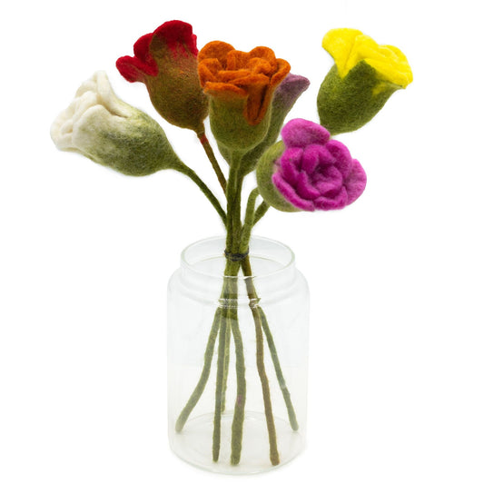 Felt Flowers - Roses (assorted colours) - Luna Panther