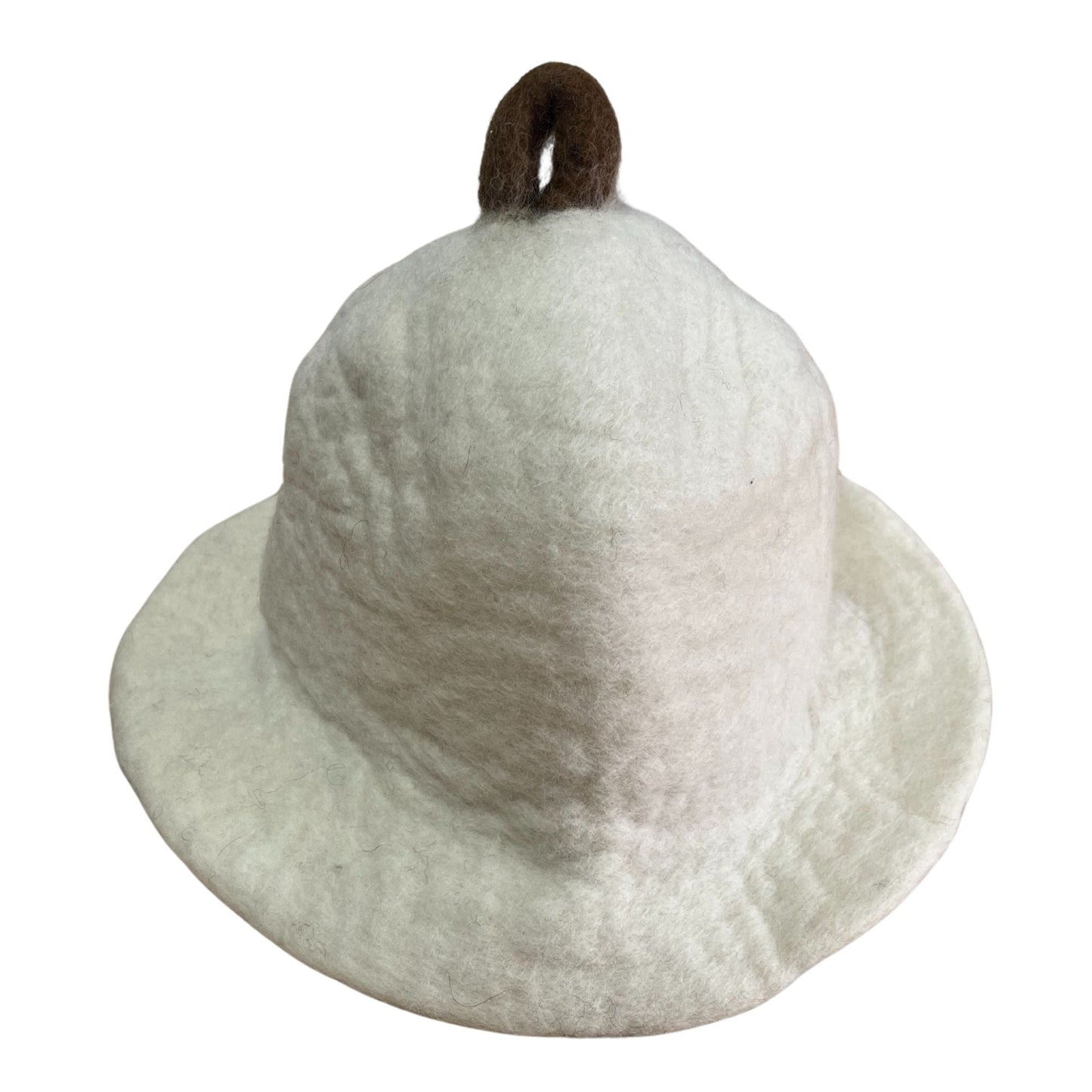 Felted Sauna Bowl Hat - Natural - Luna Panther