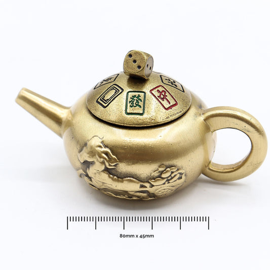 Feng Shui Fortune - Lucky Teapot with Dice Spin - Luna Panther alternate view