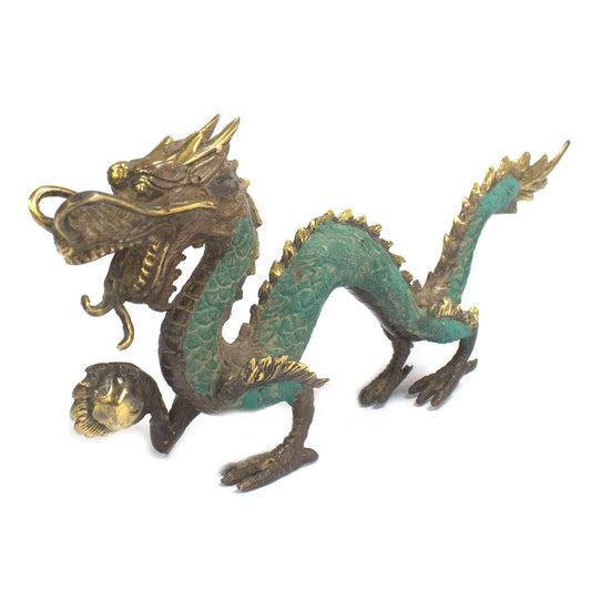Feng Shui - Medium Dragon with Ball - 27cm - Luna Panther