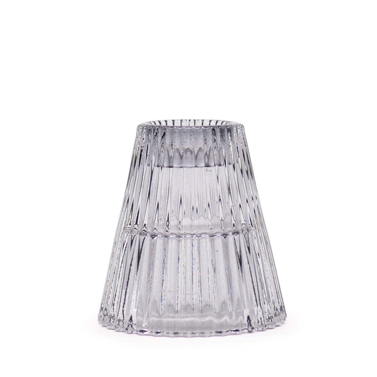 Polished Flip Dinner Candle / Tealight Holder - Midnight Grey featuring natural patterning and unique variations - Luna Panther