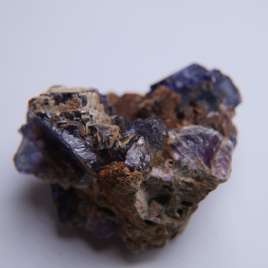 Fluorite from Givet, Ardennes, France - 55.19g - Luna Panther alternate view