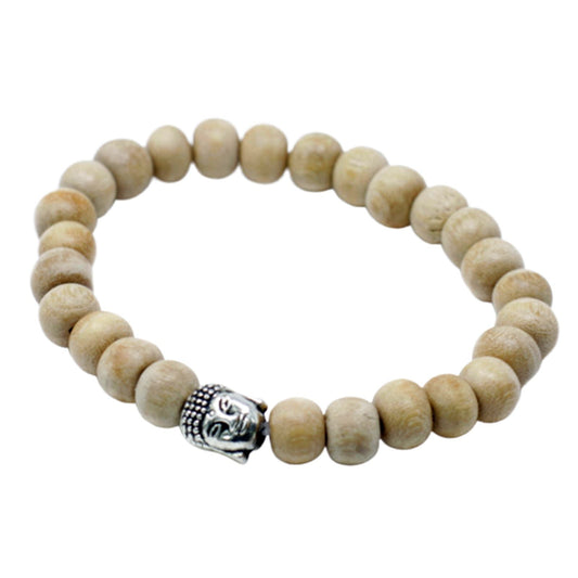 Fragrant Sandal Beads & Buddha Bangle - Luna Panther alternate view