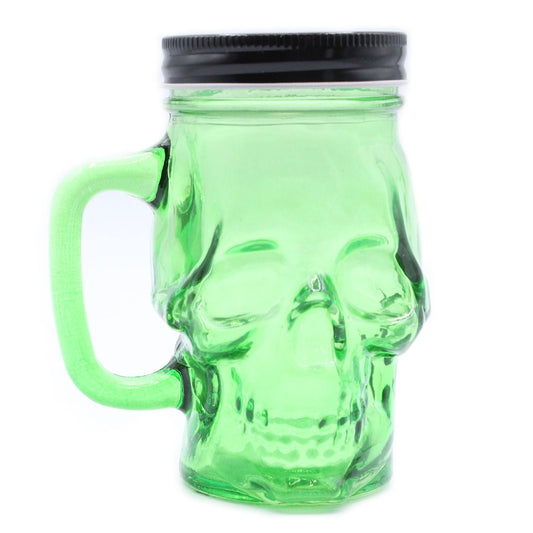 Funky Mason Jar - Skull - Green - Luna Panther