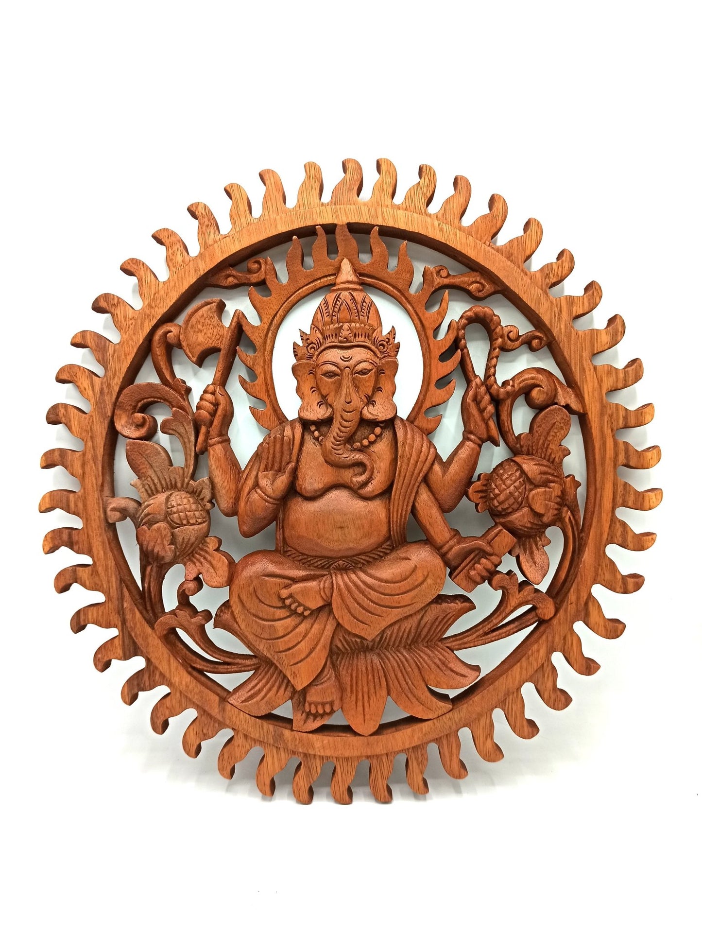 Polished Ganesh Panel - 40cm featuring natural patterning and unique variations - Luna Panther