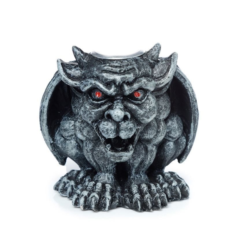 Polished Gargoyle Backflow Incense Burner 1 featuring natural patterning and unique variations - Luna Panther