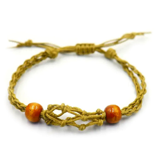 Gemstone Bracelet Cord - Sand - Luna Panther