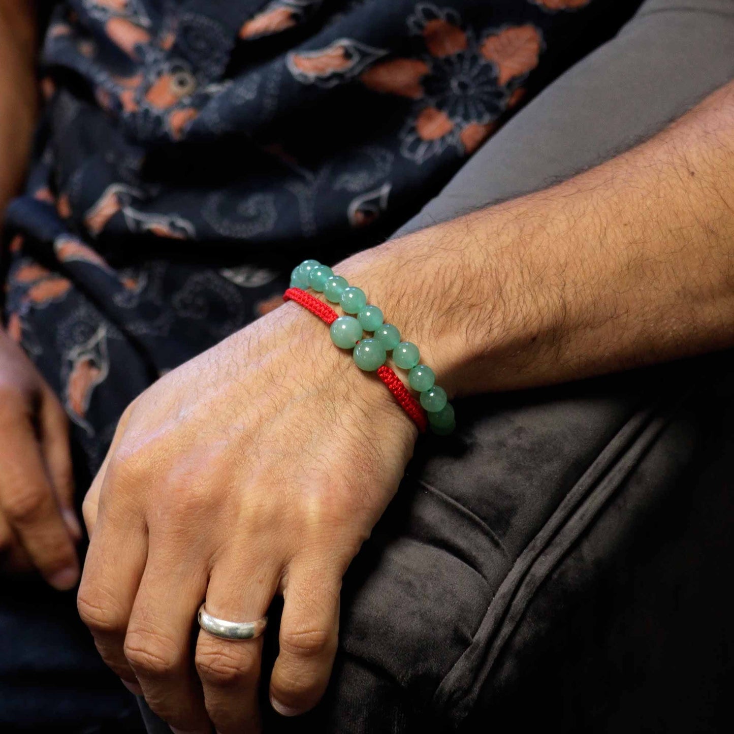 Gemstone Double Power Bracelets - Jade - Luna Panther