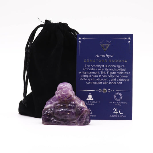 Gemstone Large Buddha – Amethyst — minerals, image 1 of 1.