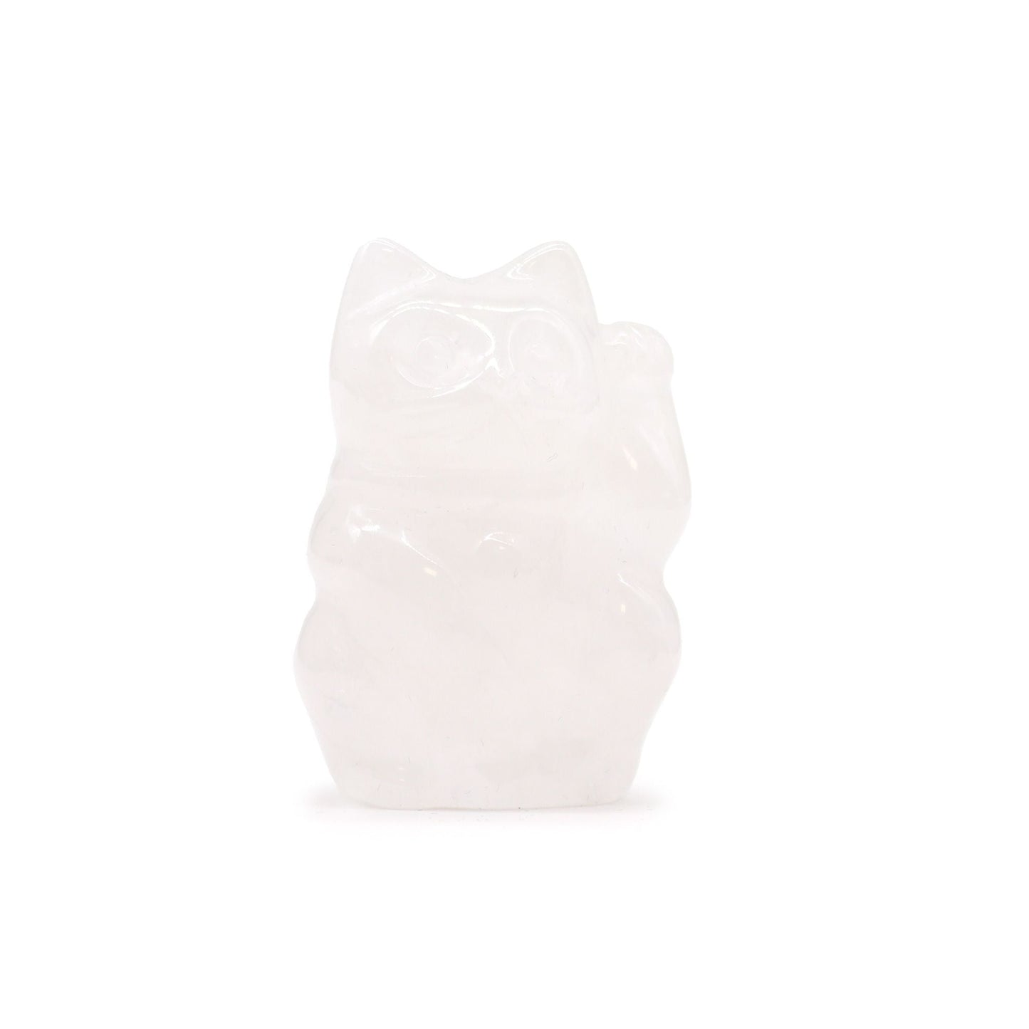 Gemstone Lucky Cat – Rose Quartz - Luna Panther