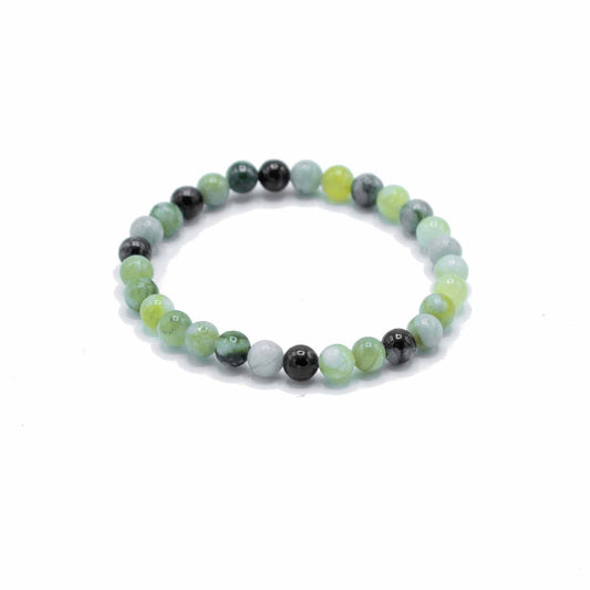 Gemstone Manifestation Bracelet - Olive Jade - Healing - Luna Panther