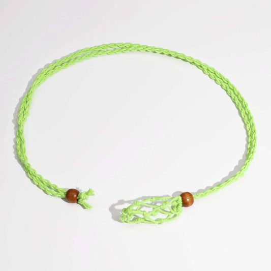 Gemstone Necklace Cord - Green - Luna Panther alternate view