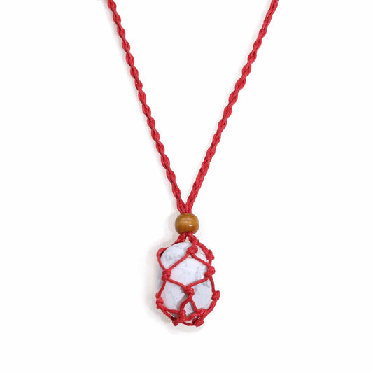 Gemstone Necklace Cord - Red - Luna Panther