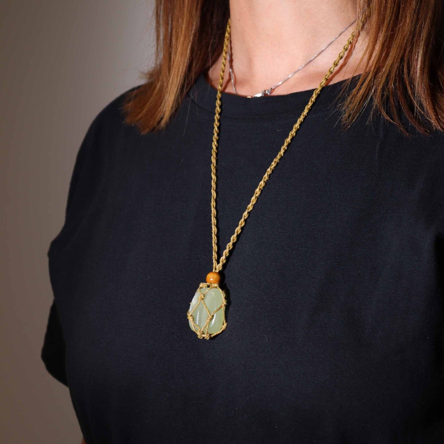 Gemstone Necklace Cord - Sand - Luna Panther