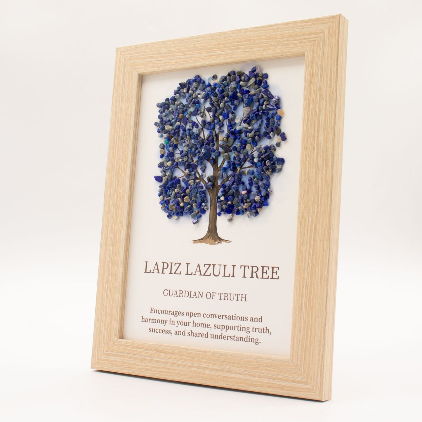 Gemstone Picture - Tree of Life - Lapiz (20x14.7x1cm) - Luna Panther