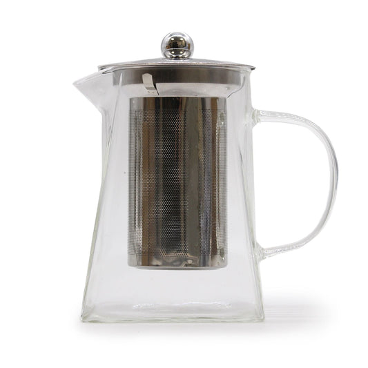 Glass Infuser Teapot - Tower Shape - 780ml - Luna Panther
