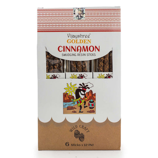 Golden Cinnamon Smudging Resin Sticks - 30g - Luna Panther alternate view