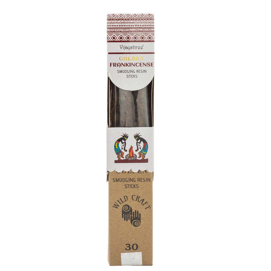 Golden Frankincense Smudging Resin Sticks - 30g - Luna Panther