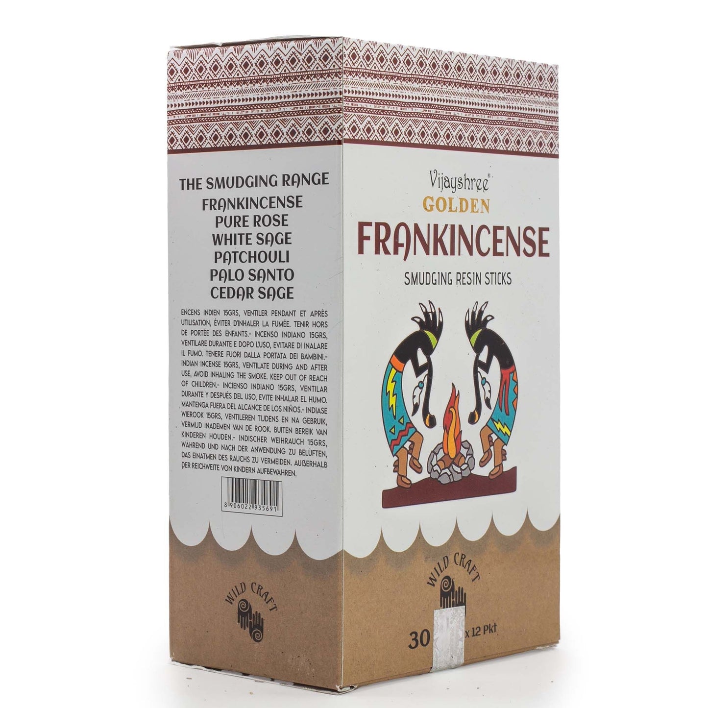 Golden Frankincense Smudging Resin Sticks - 30g - Luna Panther