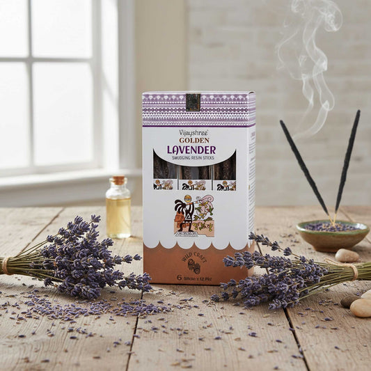 Golden Lavender Smudging Resin Sticks - 30g - Luna Panther