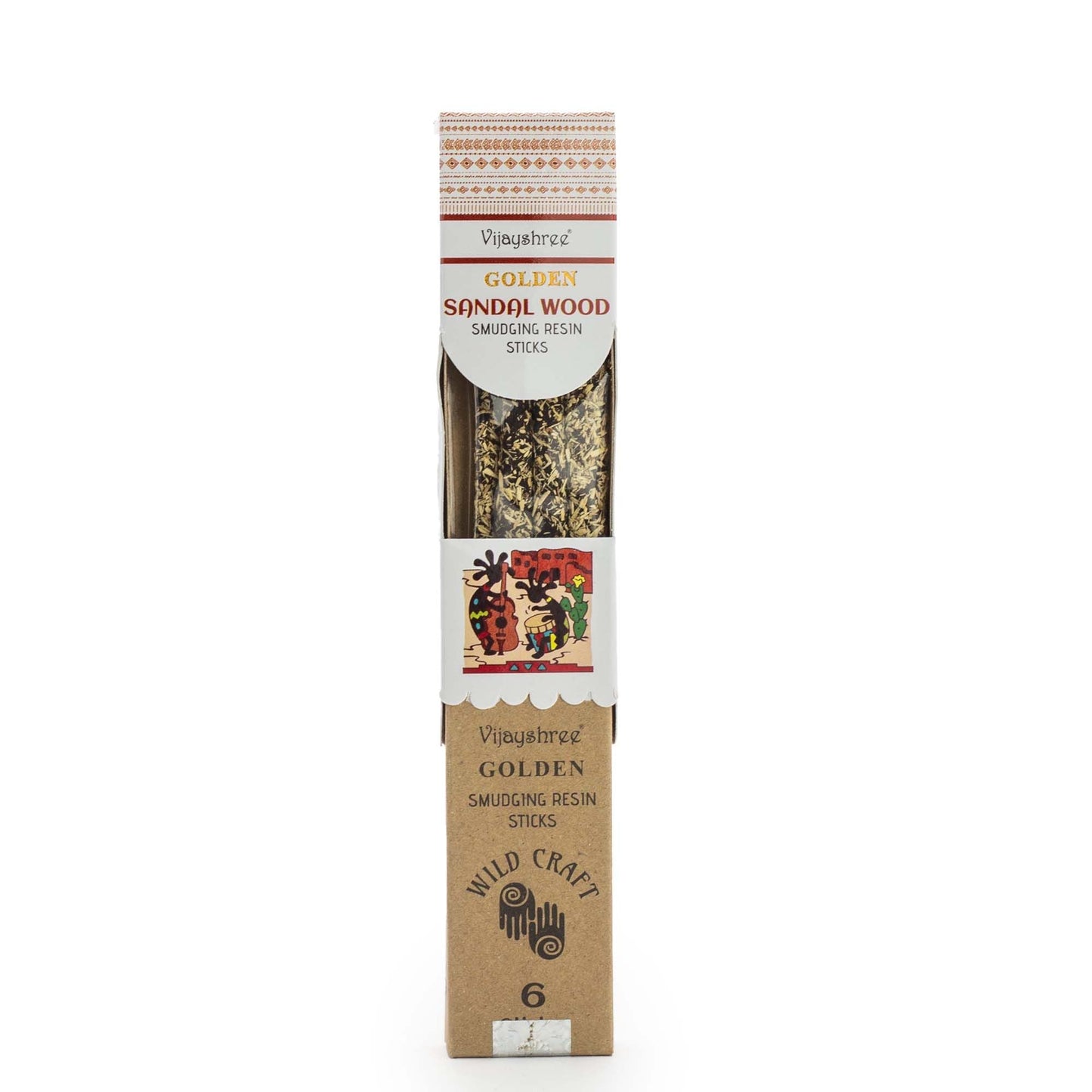 Golden Sandalwood Smudging Resin Sticks - 30g - Luna Panther