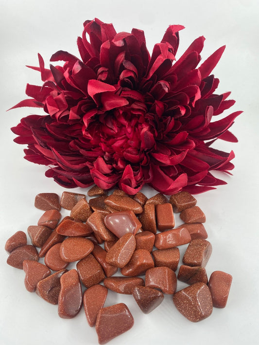 Polished Goldstone - Small Tumble Stone featuring natural patterning and unique variations - Luna Panther