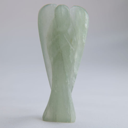 Green Aventurine Angel Carving 51g 80mm - Luna Panther
