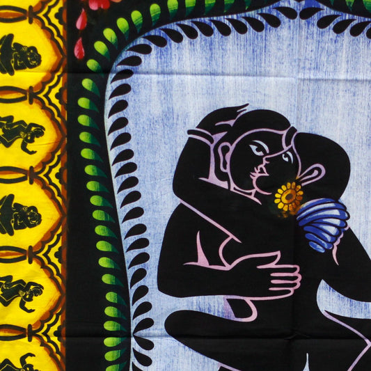 Handbrushed Cotton Wall Art - Kamasutra - Luna Panther alternate view