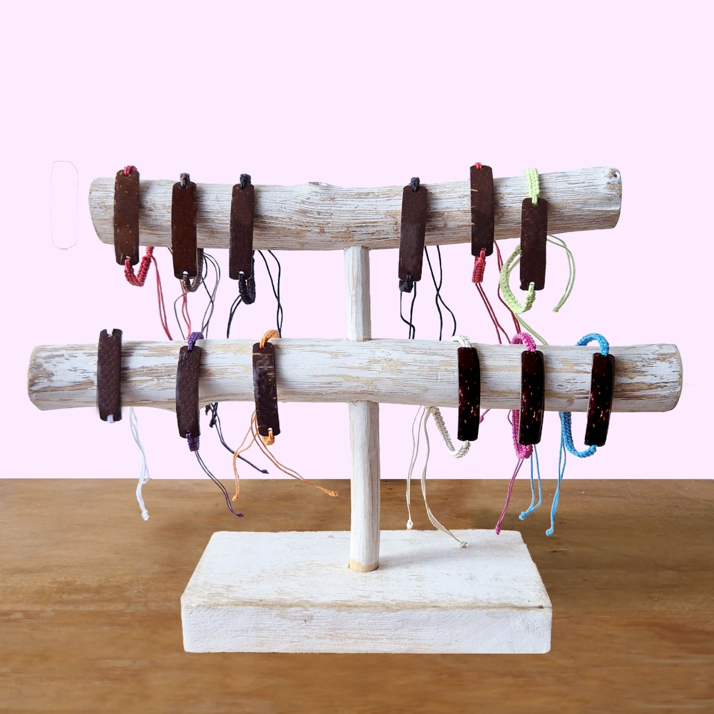 Handmade Friendship Bracelets - Unprinted Custom ready Coconut (asst) - Luna Panther