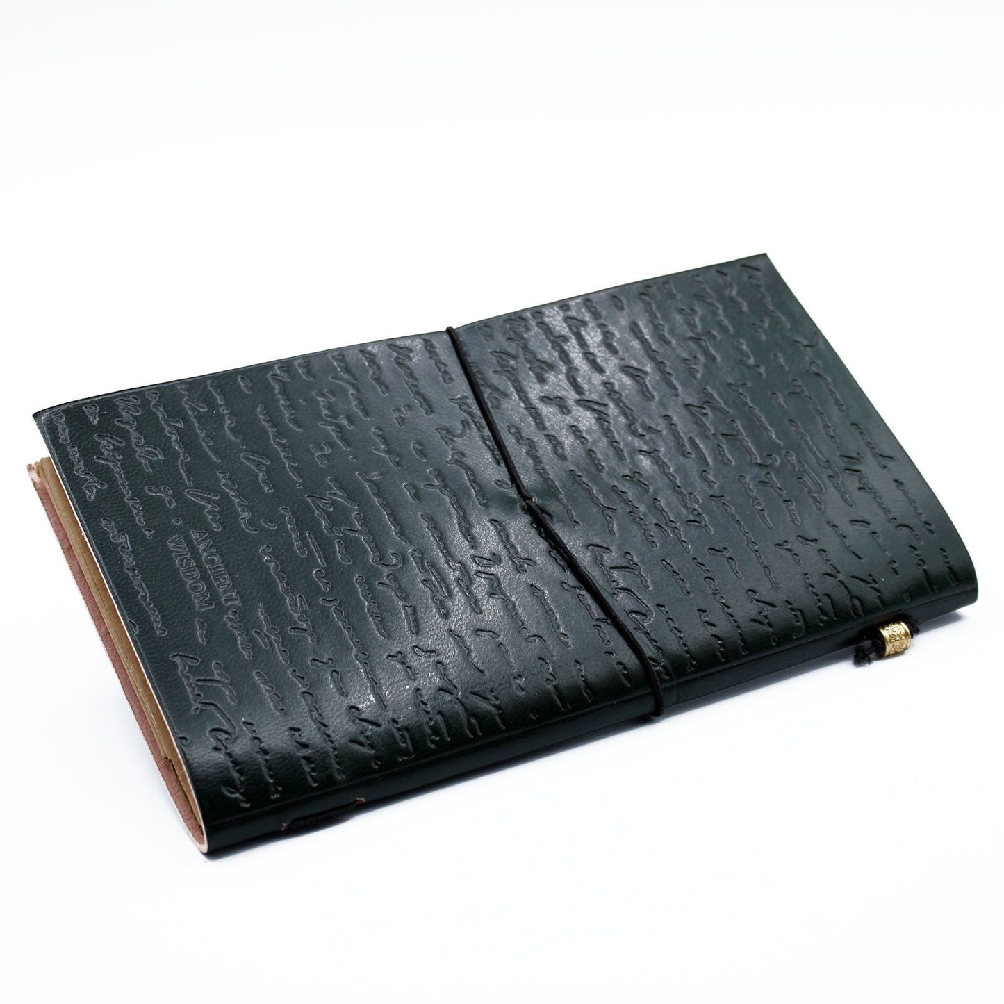 Handmade Leather Journal - If a Story is in You - Green (80 pages) - Luna Panther