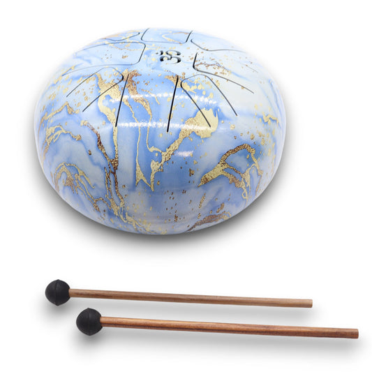 Large Hapi Drum - 8-Tone Blue Sky - 22x18cm at Luna Panther