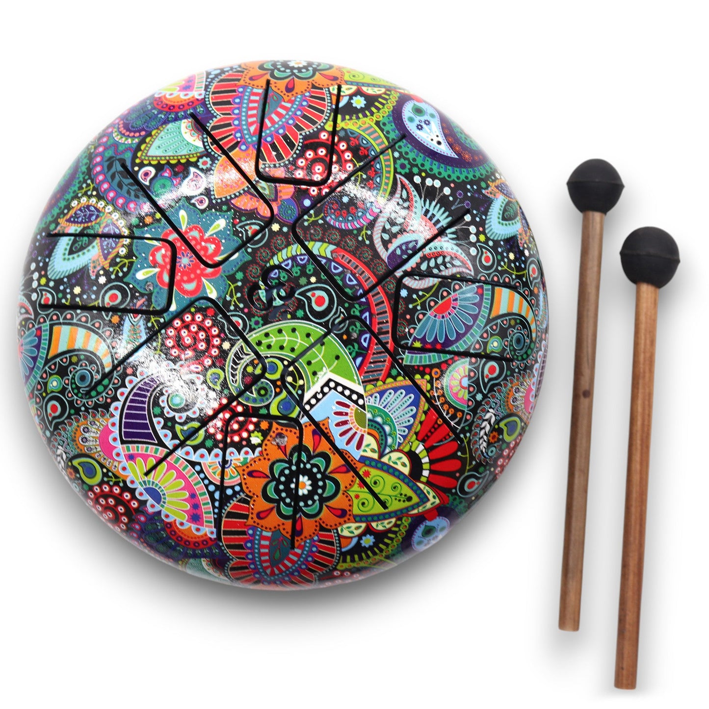 Hapi Drum - 8-Tone Multi-Coloured OM - 18cm at Luna Panther
