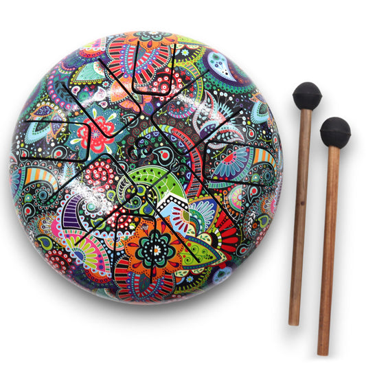 Hapi Drum - 8-Tone Multi-Coloured OM - 18cm at Luna Panther