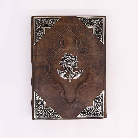 Heafty Red Tan Book - Zinc Rose Decor - 200 Deckle Edges Pages - 26x18cm - Luna Panther alternate view