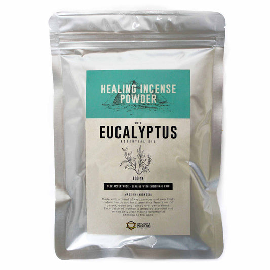 Healing Incense Powder - Eucalyptus 100gm - Luna Panther