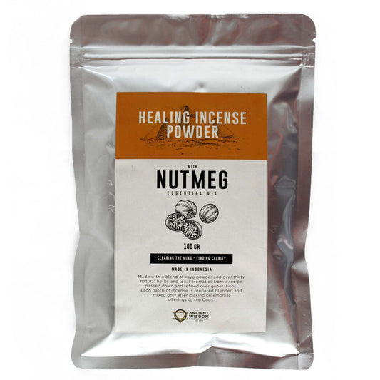 Healing Incense Powder - Nutmeg 100gm - Luna Panther