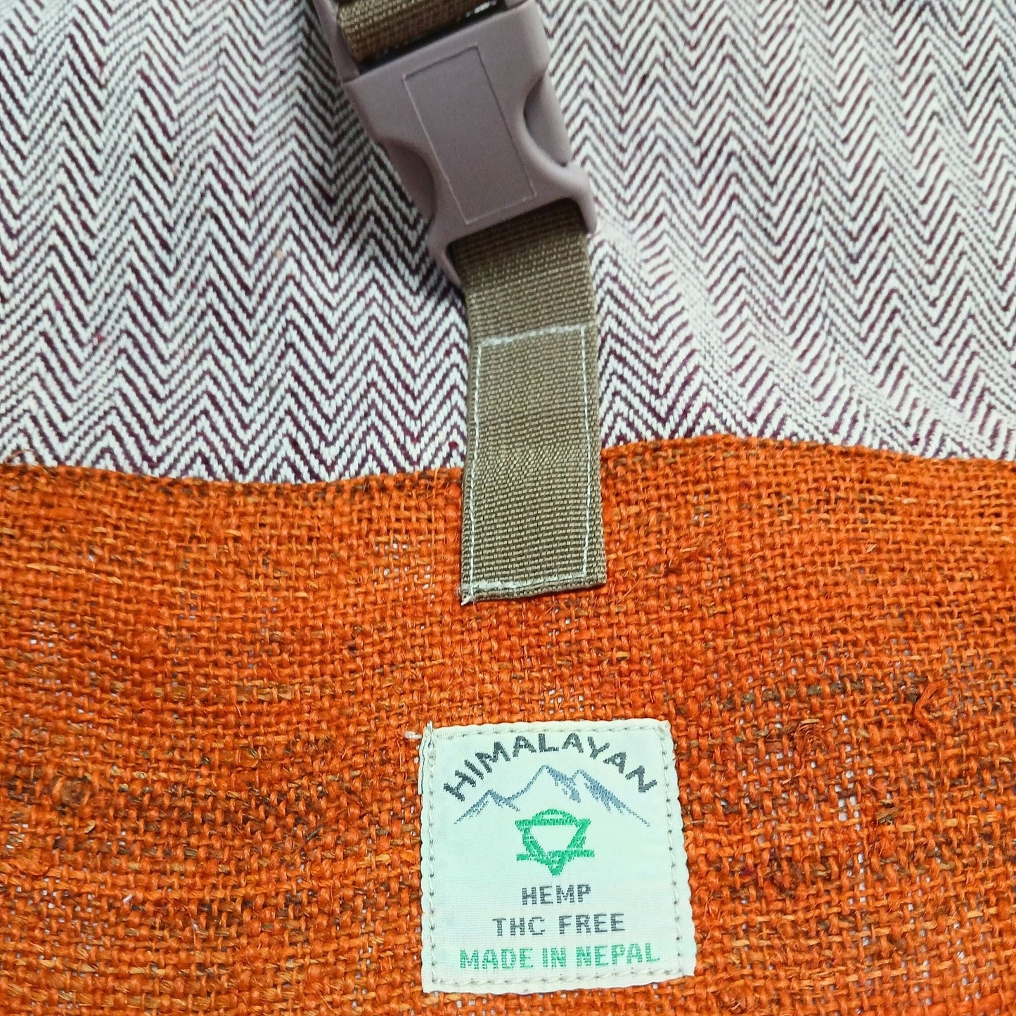 Hemp Trekking Rolling Backpack - Sunset Orange - Luna Panther